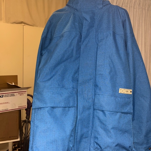 NEW $320 Burton GMP Thatcher Jacket! Small  Blue Dry Ride EcoNanoshell 2L Shell - Picture 3 of 11